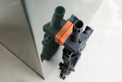 Miniatura 5 de Peregrine Field Gear Organizador de pistola magnética con velcro para vehículo, seguro para armas, ciego, hasta 12 Ga Orange
