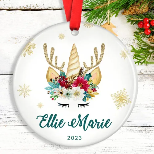 Miniatura 27 de Adornos de Navidad personalizados para camión volquete, adorno personalizado para bebé, adornos para árbol de Navidad para niños, adornos de camión