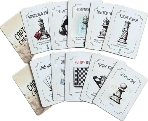 Miniatura 7 de Baraja de estrategia de cartas para juegos de ajedrez Divertido juego de variante de ajedrez y regalo para jugadores de ajedrez