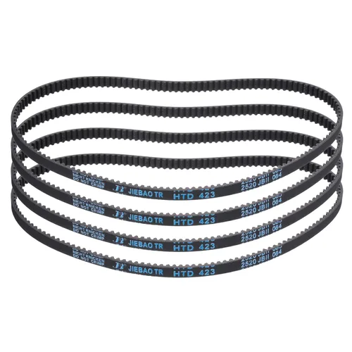 Miniatura 37 de uxcell 4pcs HTD-3M correa dentada de goma 60 dientes, 7.087 in de longitud de paso x 0.236 in de ancho x 0.094 in de altura, correa de distribución