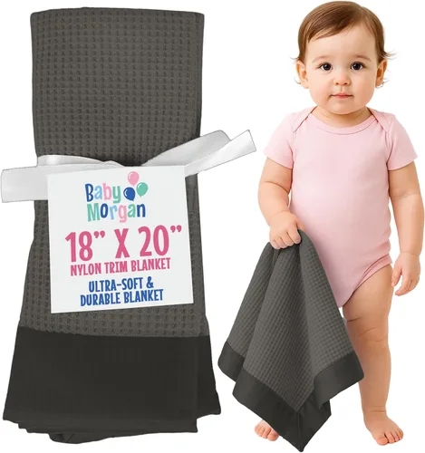 Miniatura 19 de Manta térmica de punto gofre, mini manta suave y transpirable para recién nacidos y bebés, para niños pequeños para cochecitos, viajes, siestas