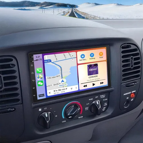 Miniatura 9 de Android 14 Estéreo de coche para Ford F150 1997-2004 con CarPlay inalámbrico y Android Auto, pantalla táctil IPS de 7 pulgadas 2G+32G Doble DIN
