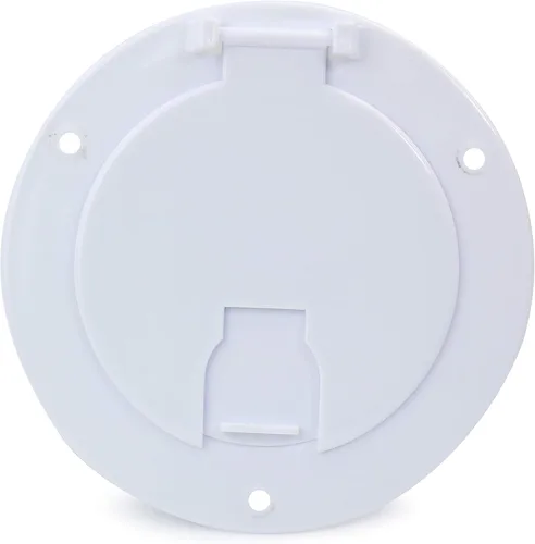 Miniatura 3 de RV Camper Remolque Autocaravana Cable de alimentación Hatch Puerta de acceso eléctrico Blanco (blanco 5W)