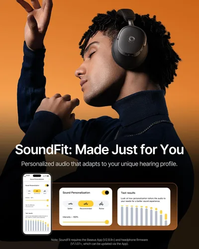 Miniatura 4 de Baseus Inspire XH1 - Auriculares adaptativos con cancelación activa de ruido, sonido por Bose, Dolby Audio, ANC adaptativo en tiempo real premium