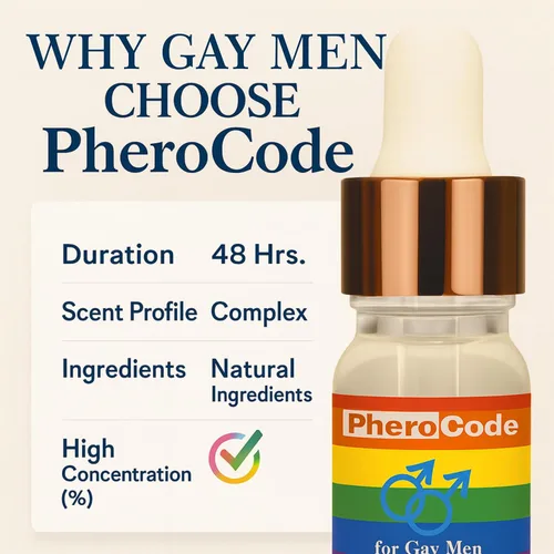 Miniatura 8 de Colonia de feromonas gay para hombres original de 0.17 onzas líquidas, aceite corporal de larga duración de 48 horas hecho para hombres