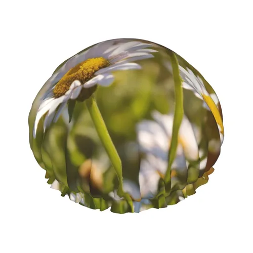Miniatura 18 de Gorro de ducha con estampado de corazón abstracto, elástico y reutilizable, gorro de ducha grande impermeable, para mujeres, hombres y niños
