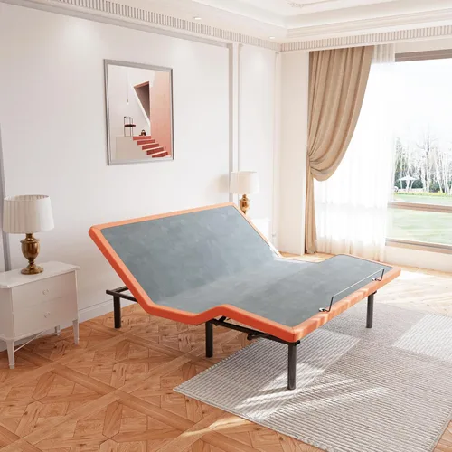 Miniatura 17 de ESHINE Base de cama ajustable Queen – Base ergonómica de cama de gravedad cero, inclinación de pie y cabeza, control por aplicación, control remoto