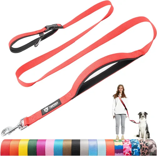 Miniatura 14 de TSPRO Correa táctica para perro, manos libres, resistente, ajustable, con mango acolchado y cierre de seguridad de metal para caminar, correr