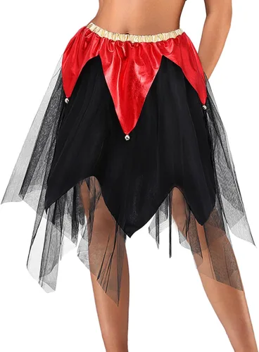 TWINKLEDE Falda tutú para mujer, falda tutú irregular, tela de araña, tutús de Halloween, disfraz de fiesta, tutú para adultos