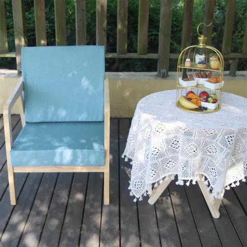 Miniatura 3 de Fundas para cojines de asiento de patio, fundas deslizantes lavables de repuesto, funda impermeable para cojines de silla de muebles al aire libre