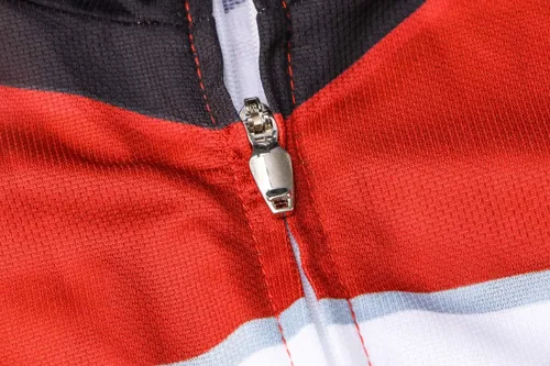 Miniatura 60 de Nuevo Pro cremallera completa hombres ciclismo Jersey manga corta Riding Shirt USA