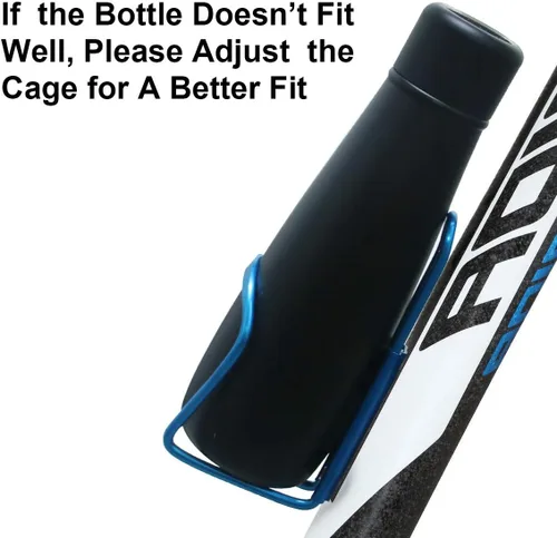 Miniatura 5 de Soporte ligero de aleación de aluminio para botella de agua para bicicleta, paquete de 2 para MTB y bicicleta de carretera
