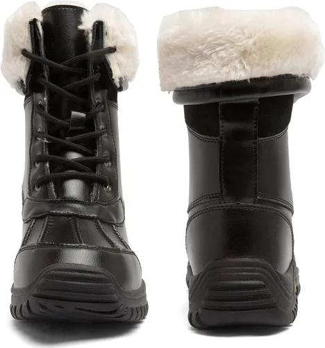 Miniatura 2 de Botas de invierno para mujer, impermeables, cálidas, con forro de piel sintética, botas de nieve para mujer, botas de nieve a la moda, botas de pato