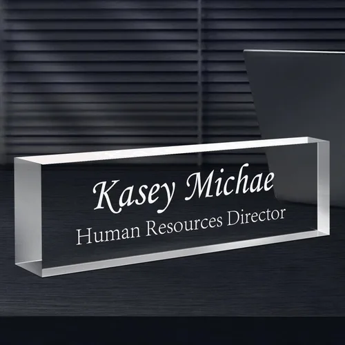 Miniatura 10 de Placa de nombre de escritorio personalizada con foto, placa de nombre personalizada para escritorio, decoración de oficina para mujeres y hombres