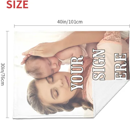 Miniatura 3 de Adaptor Manta personalizada para bebés, niñas y niños con nombre, mantas personalizadas para niños, manta de bebé personalizada con nombre de foto