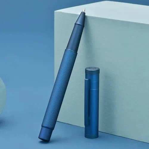 Miniatura 7 de Hongdian Bolígrafo Rollerball Bosque Azul Oscuro con Repuesto de Tinta Negra Schmidt, Diseño Clásico con Estuche de Metal para Firma de Negocios