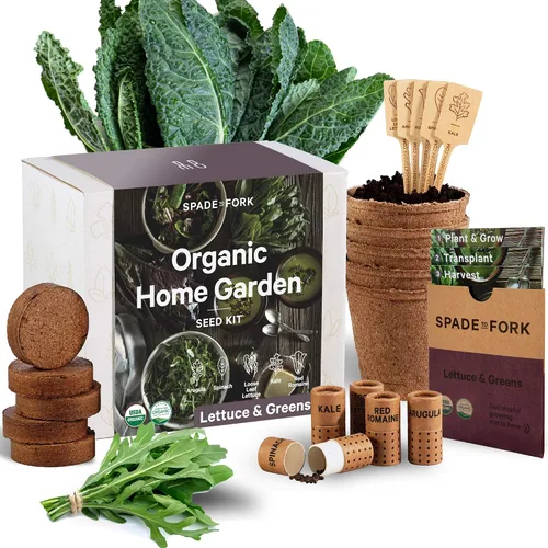 Miniatura 9 de Kit de semillas de jardín de flores comestibles orgánicas, 23 piezas para jardín interior con tierra, macetas, marcadores de plantas, semillas