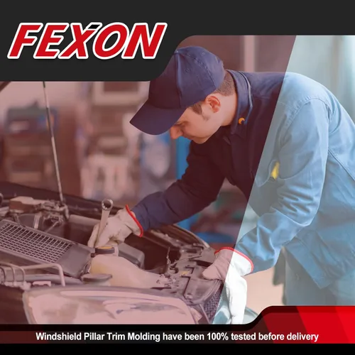 Miniatura 7 de FEXON Kit de molduras exteriores para pilar B del lado del conductor y del pasajero delantero Compatible con Dodge Grand Caravan 2008-2020 Chrysler
