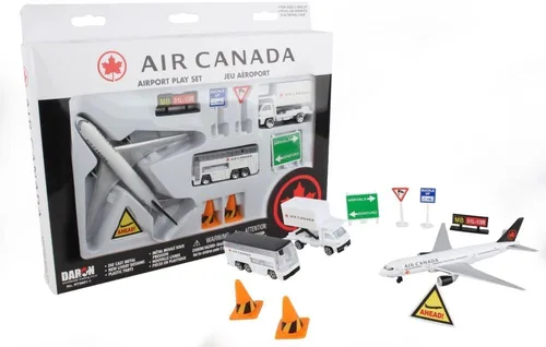 Miniatura 6 de Daron Aeroméxico Airport Playset con aviones, vehículos y accesorios de metal fundido a presión, juego de juguetes de 10 piezas con licencia