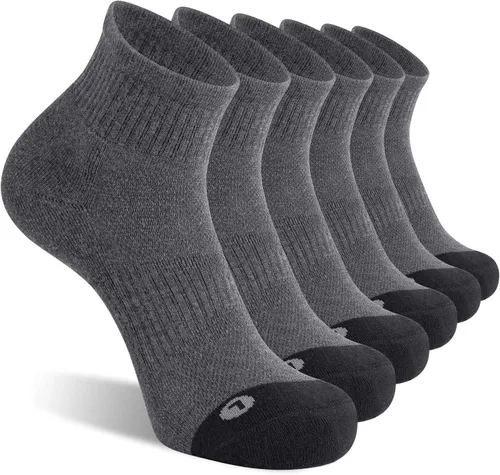 FITRELL Paquete de 6 calcetines deportivos acolchados para hombre, calcetines deportivos para correr, 7-99-1212-15