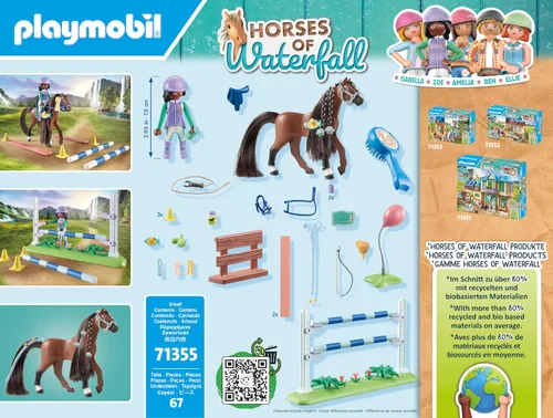 Miniatura 8 de Playmobil Caballos de cascada: Saltarse Arena con Zoe y Blaze