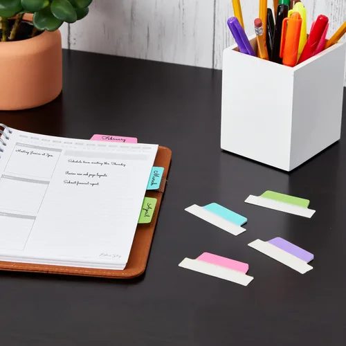 Miniatura 10 de Avery, Margin Ultra Tabs - Pestañas adhesivas reposicionables, 24 pestañas, de 2.5 x 1 pulgadas, marcadores de página de 2 lados para escribir