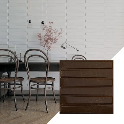 Miniatura 20 de Ekena Millwork 19 5/8 pulgadas de ancho x 19 5/8 pulgadas de alto, Keyes EnduraWall decorativo 3D, laguna satinada (cubre 2.67 pies cuadrados).