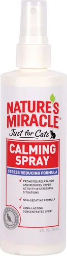 Miniatura 10 de Aerosol calmante para gatos de Nature’s Miracle, 8 onzas, fórmula para reducir el estrés para gatos Multi colorido