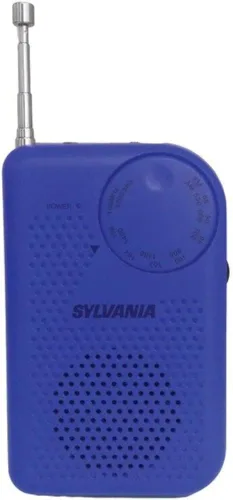Miniatura 11 de Radio de bolsillo portátil AM/FM con bocina integrada, color azul N/A Rojo