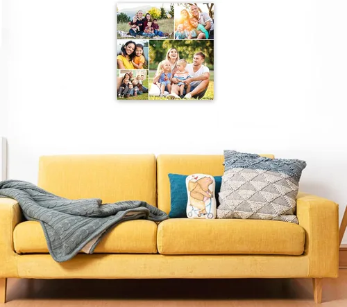 Miniatura 2 de CCWACPP Impresiones de lienzo de collage con foto personalizada, personalizadas, múltiples imágenes de foto en lienzo, póster personalizado, regalos