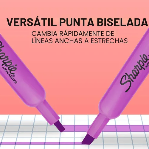 Miniatura 2 de Sharpie - Resaltadores Tank, punta de cincel, 12 colores de moda surtidos, paquete económico, 36 unidades - Para estudiar, tomar notas, suministros