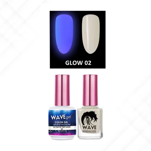 Miniatura 8 de Wavegel WAVEGEL - Juego de gel y esmalte de uñas a juego - Brilla en la oscuridad - # 01