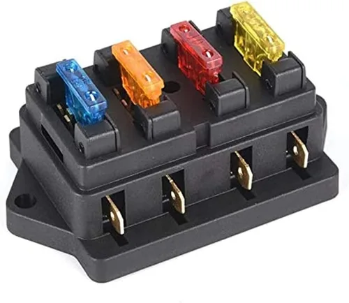 Miniatura 5 de Car 4 Way Circuit Standard ATO Blade Fuse Box Block Holder 12V/24V+4 Way Fuse
