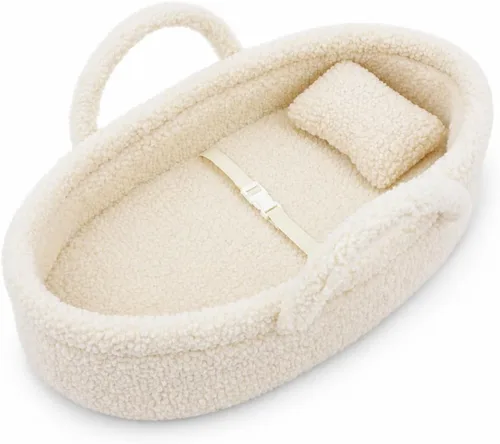 June Garden Cozy Dream Doll Bassinet - Portador Portátil para Muñecas de Bebé - Se Adapta a Muñecas American Girl o Osos de Peluche de hasta 14" -