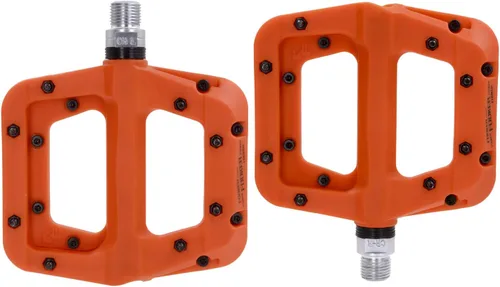 Miniatura 2 de FOOKER Pedales MTB para bicicleta de montaña, 3 rodamientos, antideslizantes, ligeros, de fibra de nailon, pedales de plataforma de bicicleta