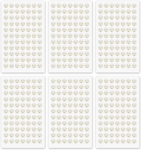 Miniatura 9 de MYDBUYSOME 5100 PIEZAS Adhesivos de Perla - Perlas Autoadhesivas para Peinado, Cara, Maquillaje, Ojos, Uñas, Manualidades, Gemas Adhesivas