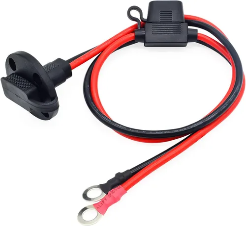 Miniatura 4 de Conector de cable de extensión de conector SAE a junta tórica de 39.3 pulgadas 10 AWG con 5 fusibles, compatible con generador solar, generador