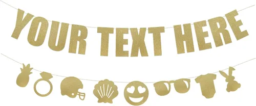 Miniatura 14 de Rad Novelty - Cartel con texto en inglés «Your Text Here» – Cartel divertido y grosero para personalizar tu fiesta Cartel personalizado con texto