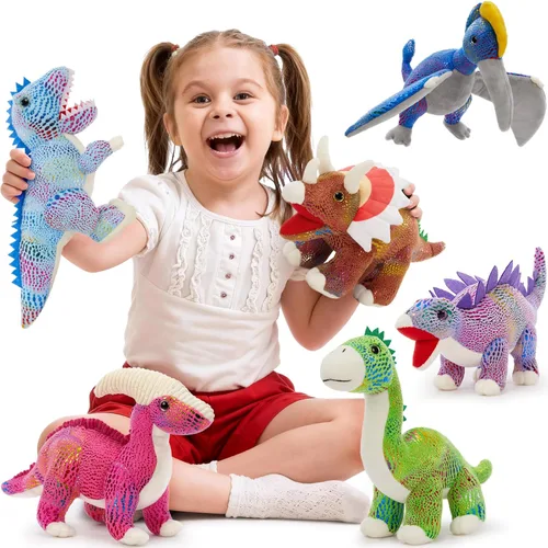 Miniatura 24 de MaoGoLan Paquete de 10 peluches de animales de granja a granel con caballo, vaca, perro, gato y más, juguetes educativos, decoración de fiesta
