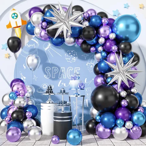 Miniatura 17 de Kit de guirnalda de globos negro, blanco y dorado, 115 piezas de arco de globos beige arena negro crema oro metálico con globos de papel de aluminio