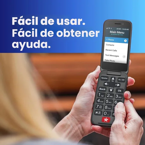 Miniatura 4 de Lively Jitterbug Flip2 - Teléfono celular abatible para personas mayores, no compatible con otros operadores inalámbricos, plan de teléfono debe