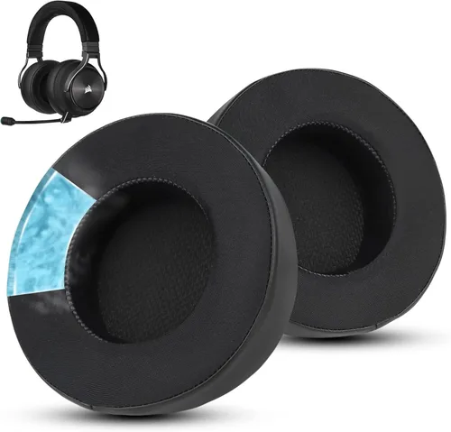Miniatura 8 de Almohadillas de repuesto de tela para auriculares Corsair Virtuoso Gaming – Tela suave y almohadillas de espuma viscoelástica para Virtuoso RGB, XT