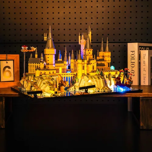 Miniatura 4 de VONADO Luz compatible con Lego Hogwarts Castle and Grounds 76419, versión musical, juego de iluminación creativa, accesorios compatibles con Lego