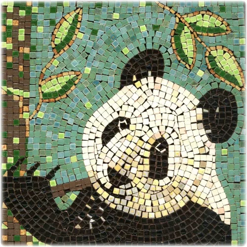 Miniatura 36 de Mosaicos hechos a mano fáciles con nuestro kit de manualidades de mosaico para adultos, delfín cuadrado de 7 pulgadas (20cm)