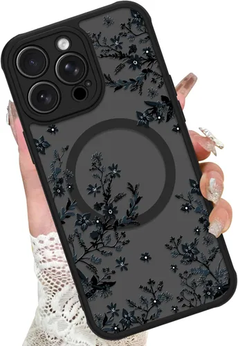 Miniatura 23 de KANGHAR - Funda para iPhone 11 [Compatible con Magsafe] Patrón estampado de leopardo Lindo guepardo Funda protectora magnética para niñas, mujeres