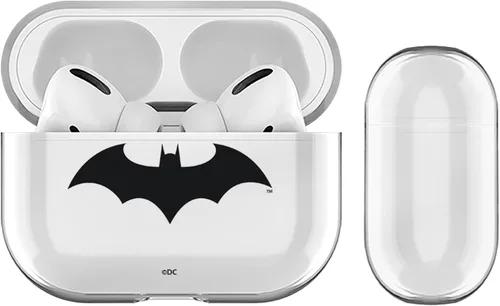 Miniatura 6 de Head Case Designs Cubierta de cristal duro transparente con licencia oficial de Batman DC Comics Classic Logos compatible con Apple AirPods Pro