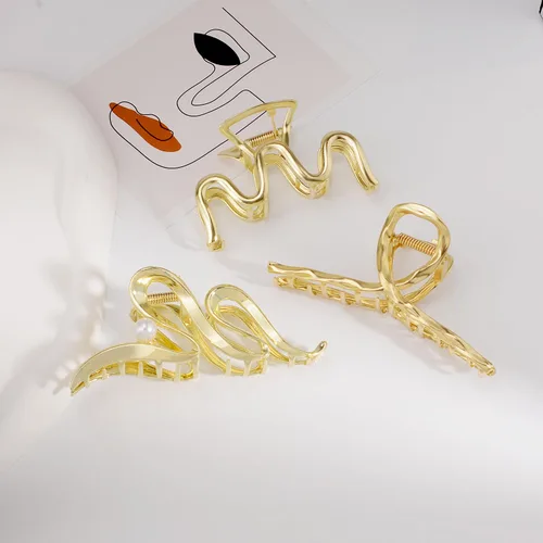 Miniatura 6 de Mehayi 3 PCS Pinzas de Garra de Metal Grandes para Cabello Grueso y Pesado, Pinzas de Sujeción Antideslizantes Grandes con Mordaza para Cabello