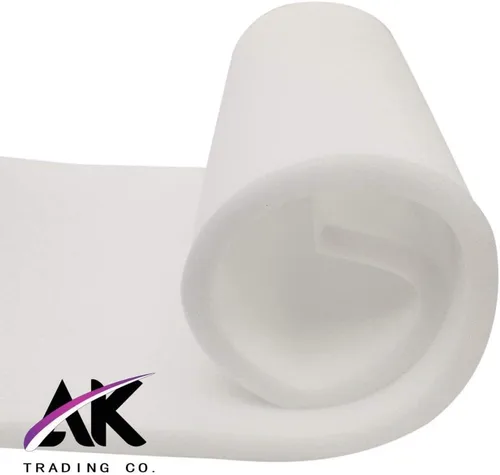 Miniatura 2 de AK Trading CO. Cojín de espuma para tapicería (reemplazo de asiento, hoja de tapicería, acolchado de espuma), alta densidad (2x24x72), blanco