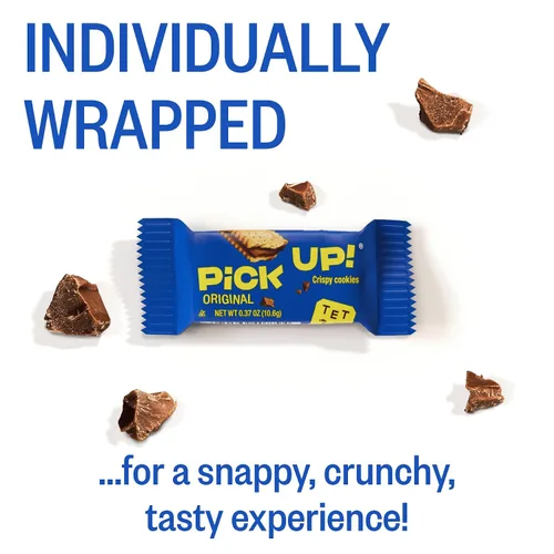 Miniatura 3 de Bahlsen PiCK UP! Minis Original (3 bolsas, 3 x 10 galletas individuales, 30 galletas en total) - Chocolate alemán intercalado entre dos galletas