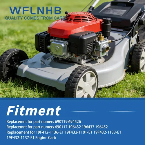 Miniatura 4 de WFLNHB Carburador 690115 690111 Reemplazo para 690119 694526 Motor de Generador de Tractor Carburador